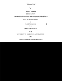 Violence As Usual by Jeffrey A. Schonberg DISSERTATION