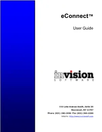 Econnect User Guide
