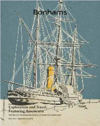 Exploration and Travel, Featuring Americana and the Joe Fitzsimmons Library of Antarctic Exploration
