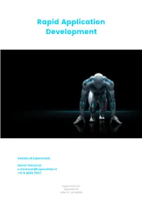 Rapid Application Development