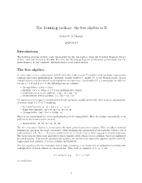 The Freealg Package: the Free Algebra in R