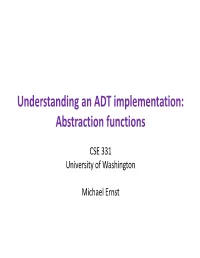 Abstraction Functions