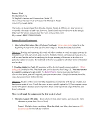 AP English Lit and Comp 4 .Pages