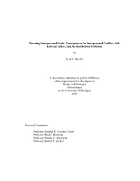 Consequences for Interpersonal Conflict, Self-Relevant Affect, And