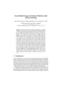 Cross-Model Image Annotation Platform with Active Learning