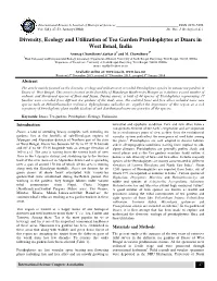 Diversity, Ecology and Utilization of Tea Garden Pteridophytes at Duars in West Benal, India