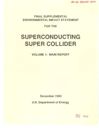 Superconducting Super Collider