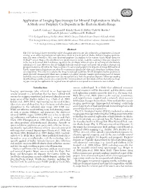 Application of Imaging Spectroscopy for Mineral Exploration in Alaska: a Study Over Porphyry Cu Deposits in the Eastern Alaska Range