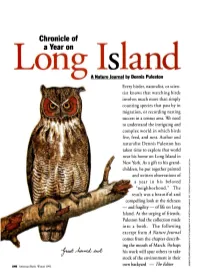 Chronicle of a Year on Long Island