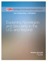 Explaining Nonreligion and Secularity in the U.S. and Beyond