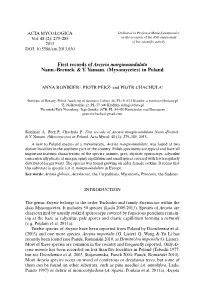 First Records of Arcyria Marginoundulata Nann.-Bremek