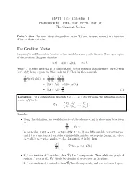 MATH 162: Calculus II Framework for Thurs., Mar