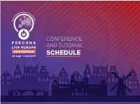 SCHEDULE SCHEDULE Thanks to Our Sponsors