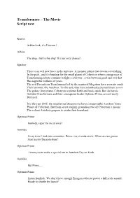 Transformers – the Movie Script New