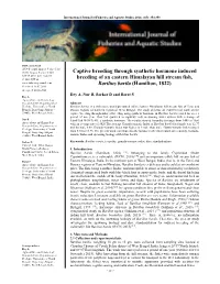 Captive Breeding Through Synthetic Hormone Induced Breeding of An