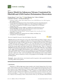 Source Model for Sabancaya Volcano Constrained by Dinsar and GNSS Surface Deformation Observation
