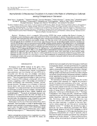 Asymptomatic Orthopoxvirus Circulation in Humans in the Wake of a Monkeypox Outbreak Among Chimpanzees in Cameroon