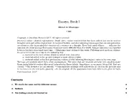 Essays I Would Prefer Him to Keep Quiet