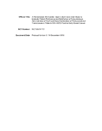 Official Title: a Randomized, Multicenter, Open-Label