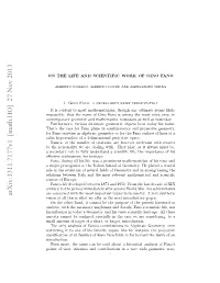 On the Life and Scientific Work of Gino Fano