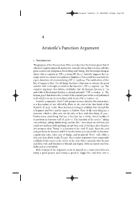 4 Aristotle's Function Argument