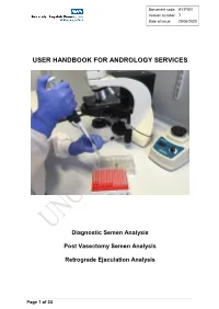 Andrology User Handbook