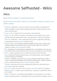 Awesome Selfhosted - Wikis