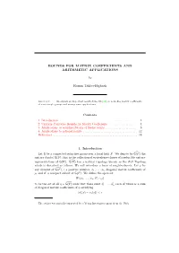 Bounds Or Matrix Coefficients