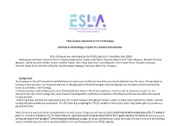 ESLA Position Statement on SLT Terminology Diversity In