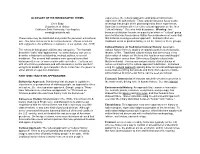GLOSSARY of HISTORIOGRAPHIC TERMS Experiences, the Cultural Approach Emphasizes That Humans Experience Life Subjectively