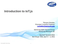 Introduction to Iot.Js