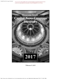 Capitol News Coverage Directory