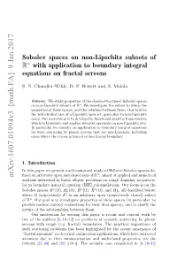 Sobolev Spaces on Subsets of Rn (Via E.G