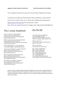 The Lonely Goatherd Do-Re-Mi