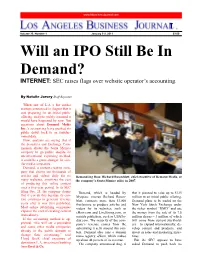 Will an IPO Still Be in Demand LABJ 010311.Pub