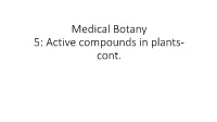 An Isolated Phytomolecule