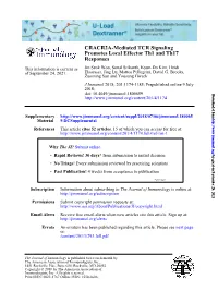 CRACR2A-Mediated TCR Signaling Promotes Local Effector Th1 and Th17 Responses