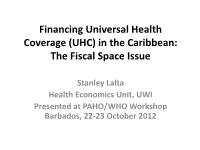Financing Universal Health Coverage (UHC) in the Caribbean: the Fiscal Space Issue