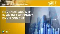 Revenue Growth in an Inflationary Environment