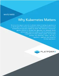 Why Kubernetes Matters