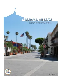 Balboa Village Design Guidelines Update