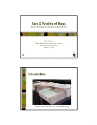 Care & Feeding of Maps Introduction
