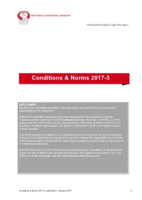 Conditions & Norms 2017-3