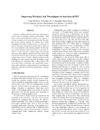 Improving Wireless Link Throughput Via Interleaved FEC