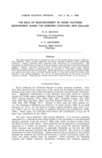 The Role of Mass-Movement in Shore Platform Development Along the Gisborne Coastline, New Zealand