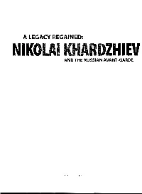 A Legacy Regained: Niko and the Russian Avant-Garde