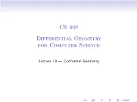 CS 468 [2Ex] Differential Geometry for Computer Science