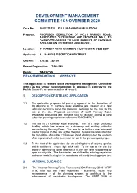 Development Management Committee 16November 2020