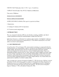 Public Report