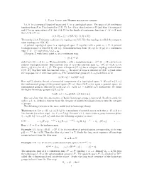 1. Loop Space and Higher Homotopy Groups Let K Be a Compact Hausdorﬀ Space and X Be a Topological Space